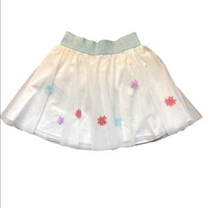American Girl skirt ,White Color , Floral , Size  M10/12